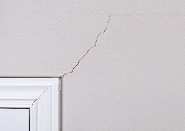 Crack spreading out from door frame